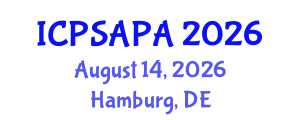International Conference on Political Sciences and Policy Analysis (ICPSAPA) August 14, 2026 - Hamburg, Germany