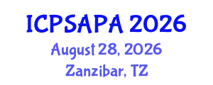 International Conference on Political Sciences and Policy Analysis (ICPSAPA) August 28, 2026 - Zanzibar, Tanzania