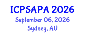 International Conference on Political Sciences and Policy Analysis (ICPSAPA) September 06, 2026 - Sydney, Australia