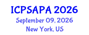 International Conference on Political Sciences and Policy Analysis (ICPSAPA) September 09, 2026 - New York, United States