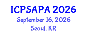 International Conference on Political Sciences and Policy Analysis (ICPSAPA) September 16, 2026 - Seoul, Republic of Korea