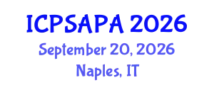 International Conference on Political Sciences and Policy Analysis (ICPSAPA) September 20, 2026 - Naples, Italy