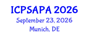 International Conference on Political Sciences and Policy Analysis (ICPSAPA) September 23, 2026 - Munich, Germany