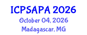 International Conference on Political Sciences and Policy Analysis (ICPSAPA) October 04, 2026 - Madagascar, Madagascar