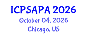 International Conference on Political Sciences and Policy Analysis (ICPSAPA) October 04, 2026 - Chicago, United States