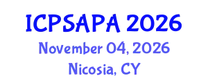 International Conference on Political Sciences and Policy Analysis (ICPSAPA) November 04, 2026 - Nicosia, Cyprus