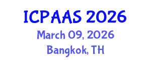 International Conference on Political and Administrative Sciences (ICPAAS) March 09, 2026 - Bangkok, Thailand