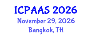 International Conference on Political and Administrative Sciences (ICPAAS) November 29, 2026 - Bangkok, Thailand