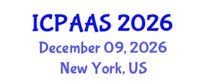 International Conference on Political and Administrative Sciences (ICPAAS) December 09, 2026 - New York, United States