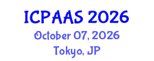 International Conference on Political and Administrative Sciences (ICPAAS) October 07, 2026 - Tokyo, Japan
