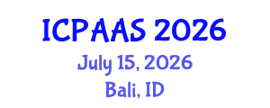 International Conference on Political and Administrative Sciences (ICPAAS) July 15, 2026 - Bali, Indonesia