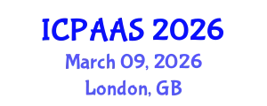 International Conference on Political and Administrative Sciences (ICPAAS) March 09, 2026 - London, United Kingdom
