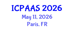 International Conference on Political and Administrative Sciences (ICPAAS) May 11, 2026 - Paris, France
