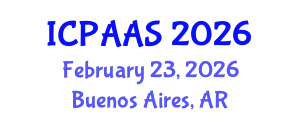 International Conference on Political and Administrative Sciences (ICPAAS) February 23, 2026 - Buenos Aires, Argentina