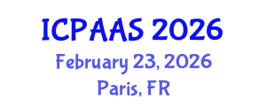 International Conference on Political and Administrative Sciences (ICPAAS) February 23, 2026 - Paris, France