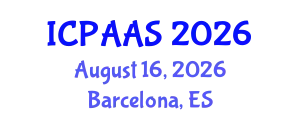 International Conference on Political and Administrative Sciences (ICPAAS) August 16, 2026 - Barcelona, Spain