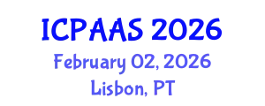 International Conference on Political and Administrative Sciences (ICPAAS) February 02, 2026 - Lisbon, Portugal