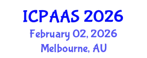 International Conference on Political and Administrative Sciences (ICPAAS) February 02, 2026 - Melbourne, Australia