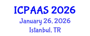 International Conference on Political and Administrative Sciences (ICPAAS) January 26, 2026 - Istanbul, Turkey