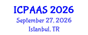 International Conference on Political and Administrative Sciences (ICPAAS) September 27, 2026 - Istanbul, Turkey