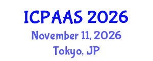 International Conference on Political and Administrative Sciences (ICPAAS) November 11, 2026 - Tokyo, Japan
