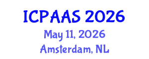 International Conference on Political and Administrative Sciences (ICPAAS) May 11, 2026 - Amsterdam, Netherlands