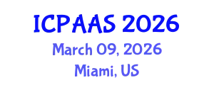 International Conference on Political and Administrative Sciences (ICPAAS) March 09, 2026 - Miami, United States