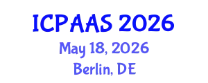 International Conference on Political and Administrative Sciences (ICPAAS) May 18, 2026 - Berlin, Germany