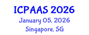 International Conference on Political and Administrative Sciences (ICPAAS) January 05, 2026 - Singapore, Singapore