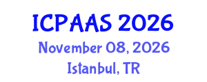 International Conference on Political and Administrative Sciences (ICPAAS) November 08, 2026 - Istanbul, Turkey