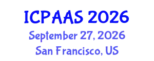 International Conference on Political and Administrative Sciences (ICPAAS) September 27, 2026 - San Francisco, United States