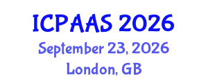 International Conference on Political and Administrative Sciences (ICPAAS) September 23, 2026 - London, United Kingdom