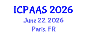 International Conference on Political and Administrative Sciences (ICPAAS) June 22, 2026 - Paris, France