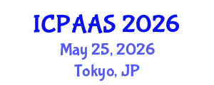 International Conference on Political and Administrative Sciences (ICPAAS) May 25, 2026 - Tokyo, Japan
