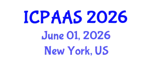 International Conference on Political and Administrative Sciences (ICPAAS) June 01, 2026 - New York, United States