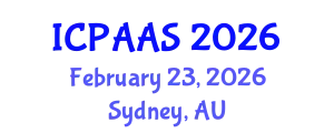International Conference on Political and Administrative Sciences (ICPAAS) February 23, 2026 - Sydney, Australia