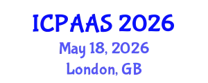 International Conference on Political and Administrative Sciences (ICPAAS) May 18, 2026 - London, United Kingdom