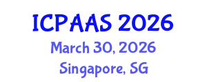 International Conference on Political and Administrative Sciences (ICPAAS) March 30, 2026 - Singapore, Singapore