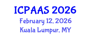 International Conference on Political and Administrative Sciences (ICPAAS) February 12, 2026 - Kuala Lumpur, Malaysia