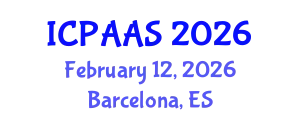 International Conference on Political and Administrative Sciences (ICPAAS) February 12, 2026 - Barcelona, Spain
