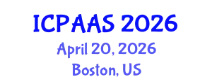 International Conference on Political and Administrative Sciences (ICPAAS) April 20, 2026 - Boston, United States