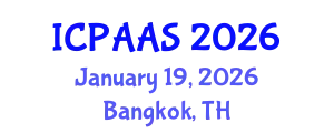 International Conference on Political and Administrative Sciences (ICPAAS) January 19, 2026 - Bangkok, Thailand