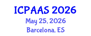 International Conference on Political and Administrative Sciences (ICPAAS) May 25, 2026 - Barcelona, Spain