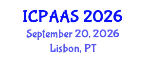 International Conference on Political and Administrative Sciences (ICPAAS) September 20, 2026 - Lisbon, Portugal