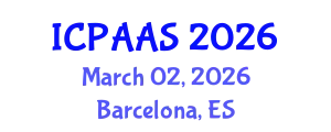 International Conference on Political and Administrative Sciences (ICPAAS) March 02, 2026 - Barcelona, Spain