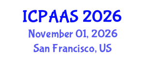 International Conference on Political and Administrative Sciences (ICPAAS) November 01, 2026 - San Francisco, United States