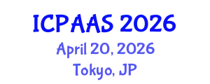 International Conference on Political and Administrative Sciences (ICPAAS) April 20, 2026 - Tokyo, Japan