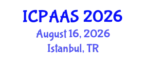 International Conference on Political and Administrative Sciences (ICPAAS) August 16, 2026 - Istanbul, Turkey