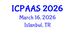 International Conference on Political and Administrative Sciences (ICPAAS) March 16, 2026 - Istanbul, Turkey