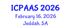 International Conference on Political and Administrative Sciences (ICPAAS) February 16, 2026 - Jeddah, Saudi Arabia